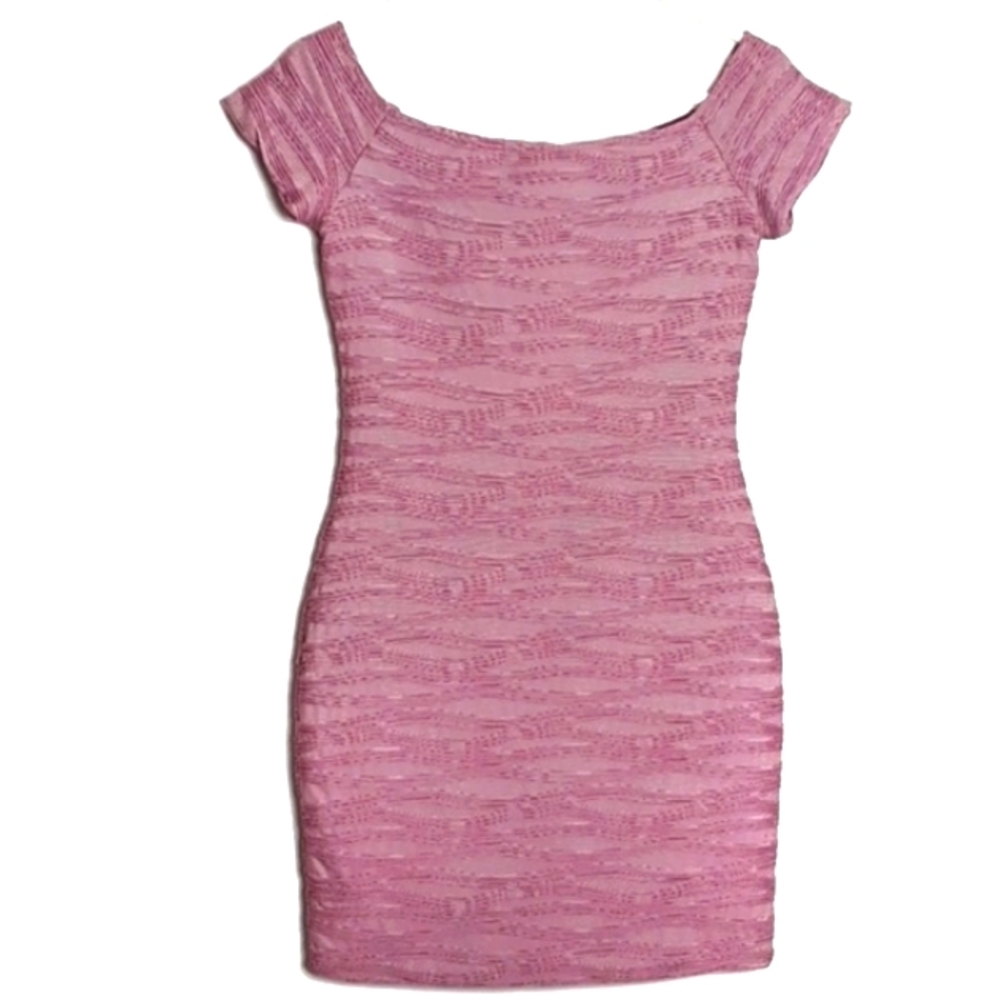 Wet Seal Bodycon Bandage Mini Off Shoulder Dress - Picture 2 of 7